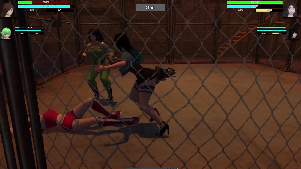 HRSL: Lyna and Ashley vs Namiko and Noire Street