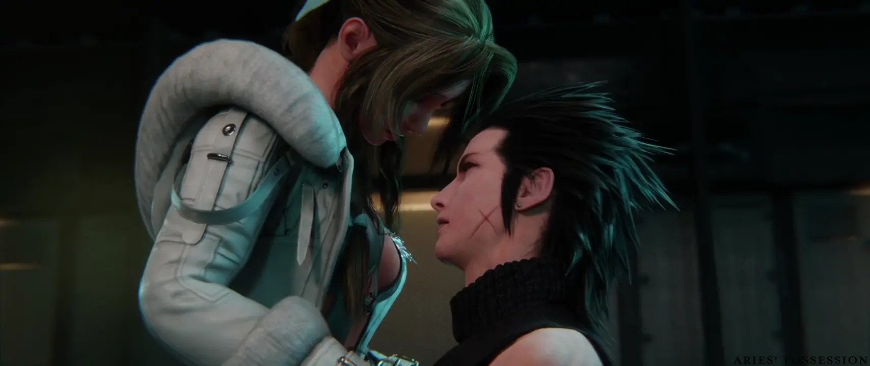 Zack & Aerith: Shinra Briefing Room Sex