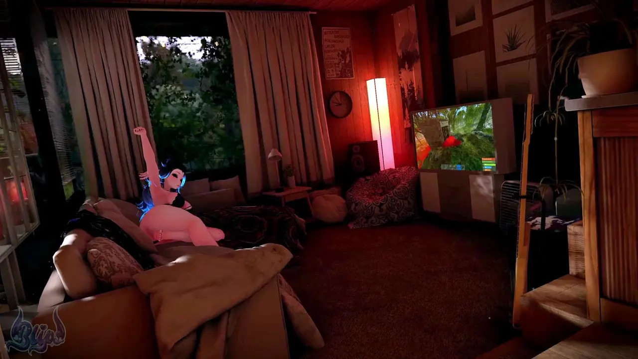 BlipsVR - Horny Lewd Milf Expands In Her Sexy Lingerie