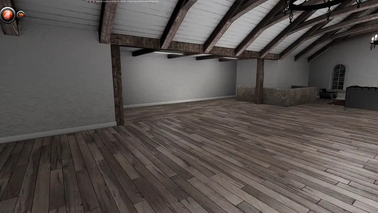 Percheron stallion mating with a female reindeer