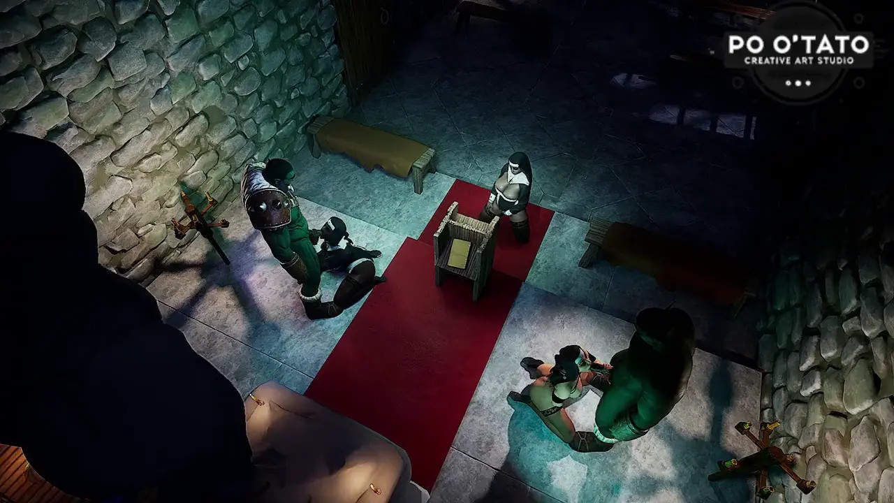 Sanctuary Defiled: Nuns VS Orcs Rule 34 Edit Part 1