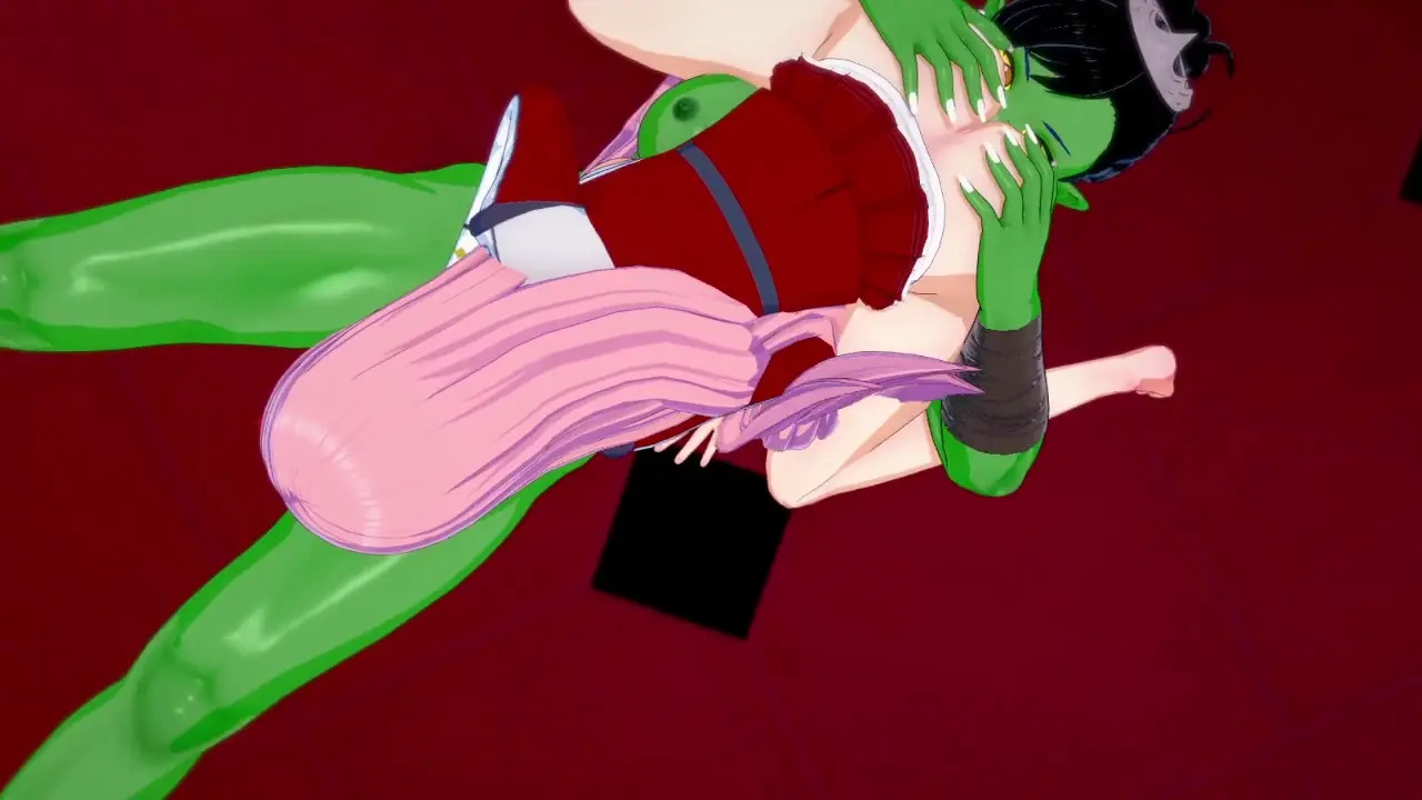 Zero Two fucked by futa orc queen