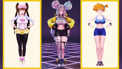 Pokegals do the Pokedance