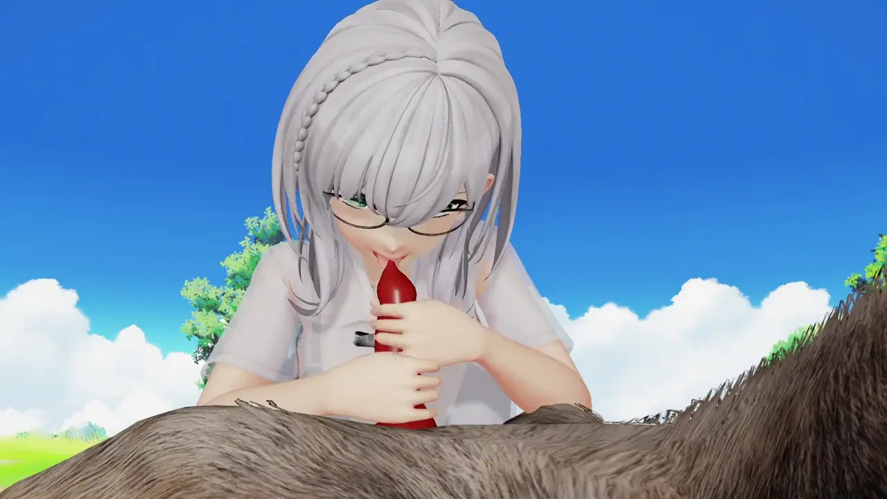 [MMD Hololive] Shirogane Noel Dog-Sex