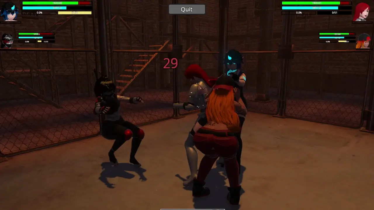 HRSL: Red and Erza vs Fightnight and Mei Street