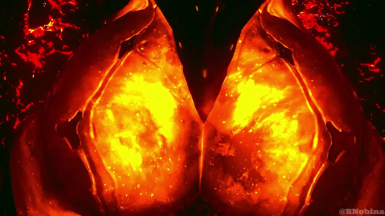 Ember satisfying herself