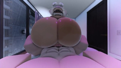 EBONY CONDO SLUT BOUNCING ON FAT DICK