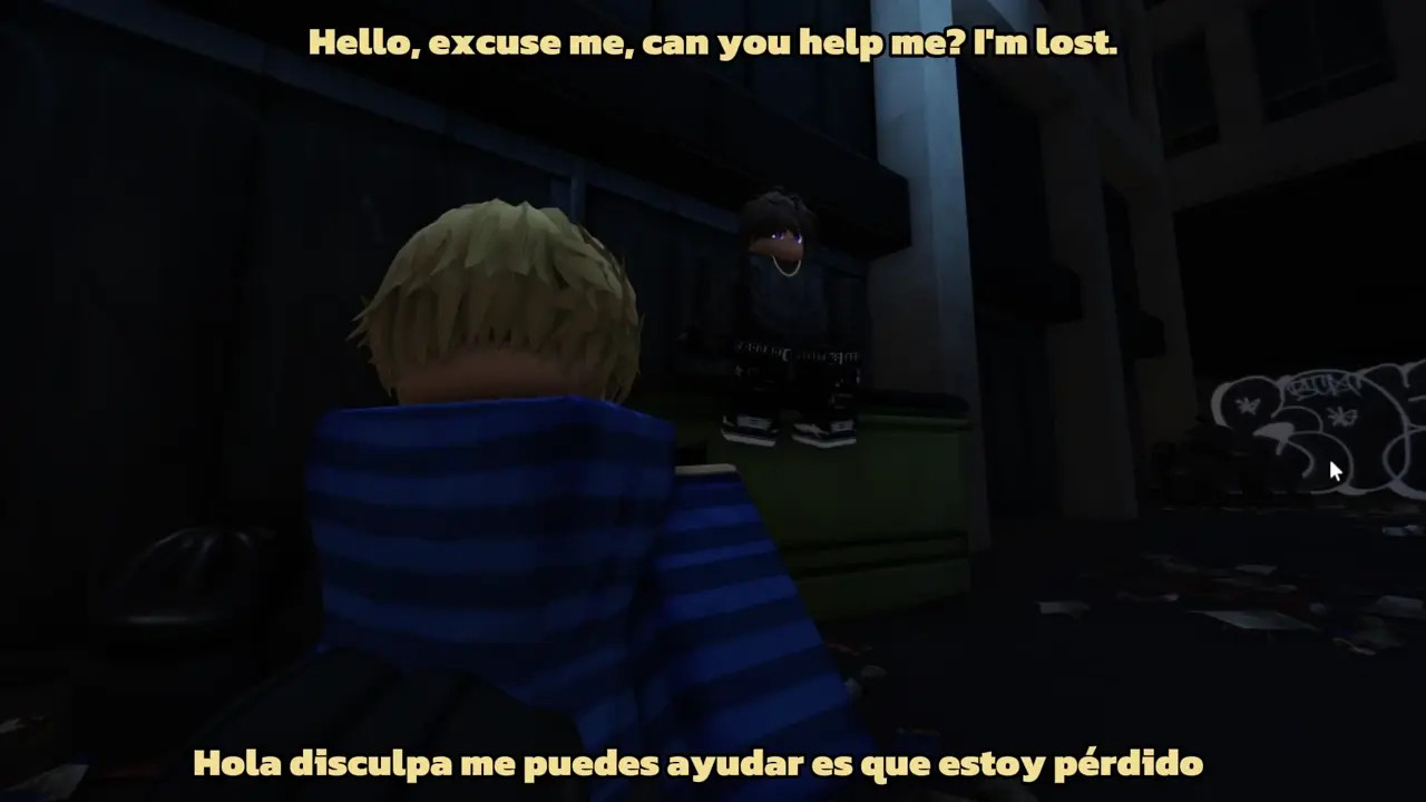 surprise in the alley