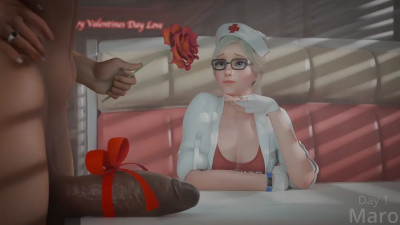 Daily Animation Challenge: Day 1/3 Pharah Mercy Love Date