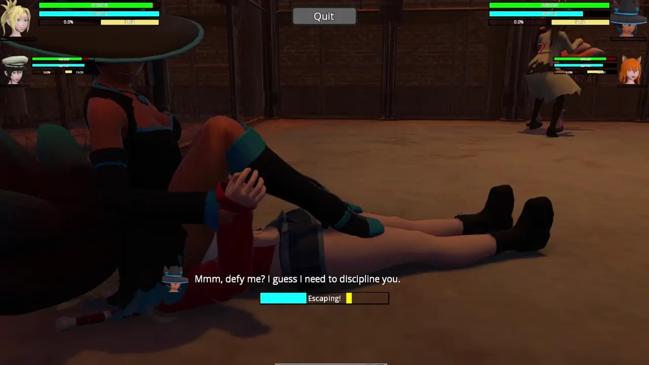 HRSL: Mordred and Kasumi vs Izuna and Kyoko Street