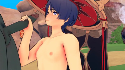 Scaramouche Give Hilichurl A Handjob - MilkyMint