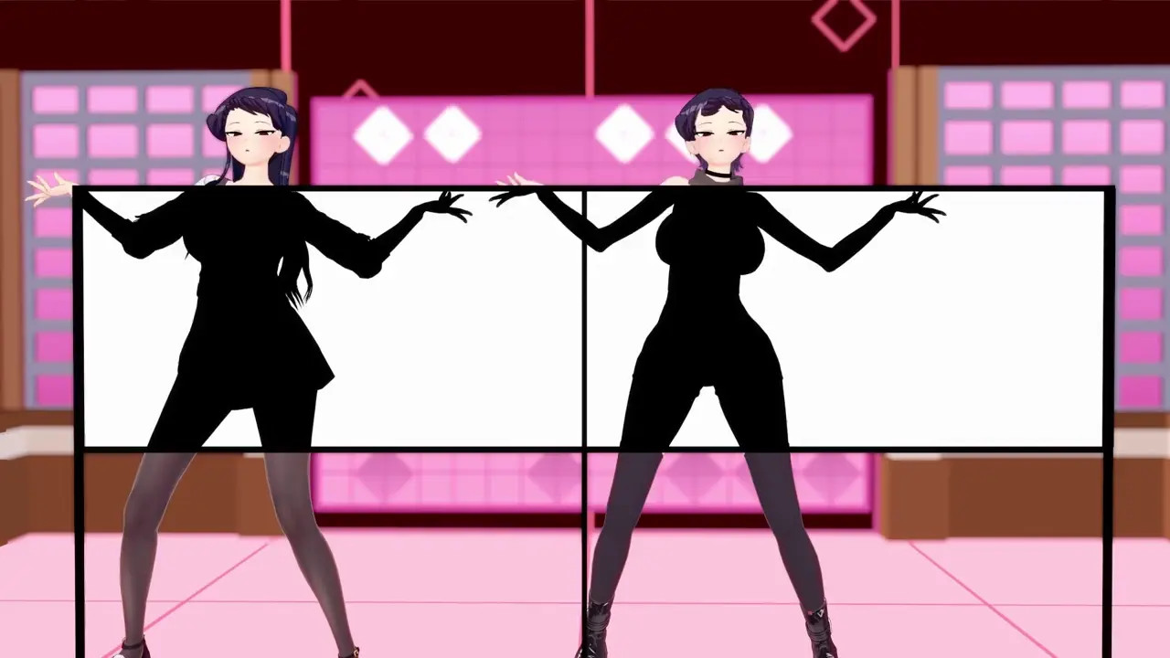 Curious - Komi Shouko x Komi Shuuko sex + dance (silhouette)