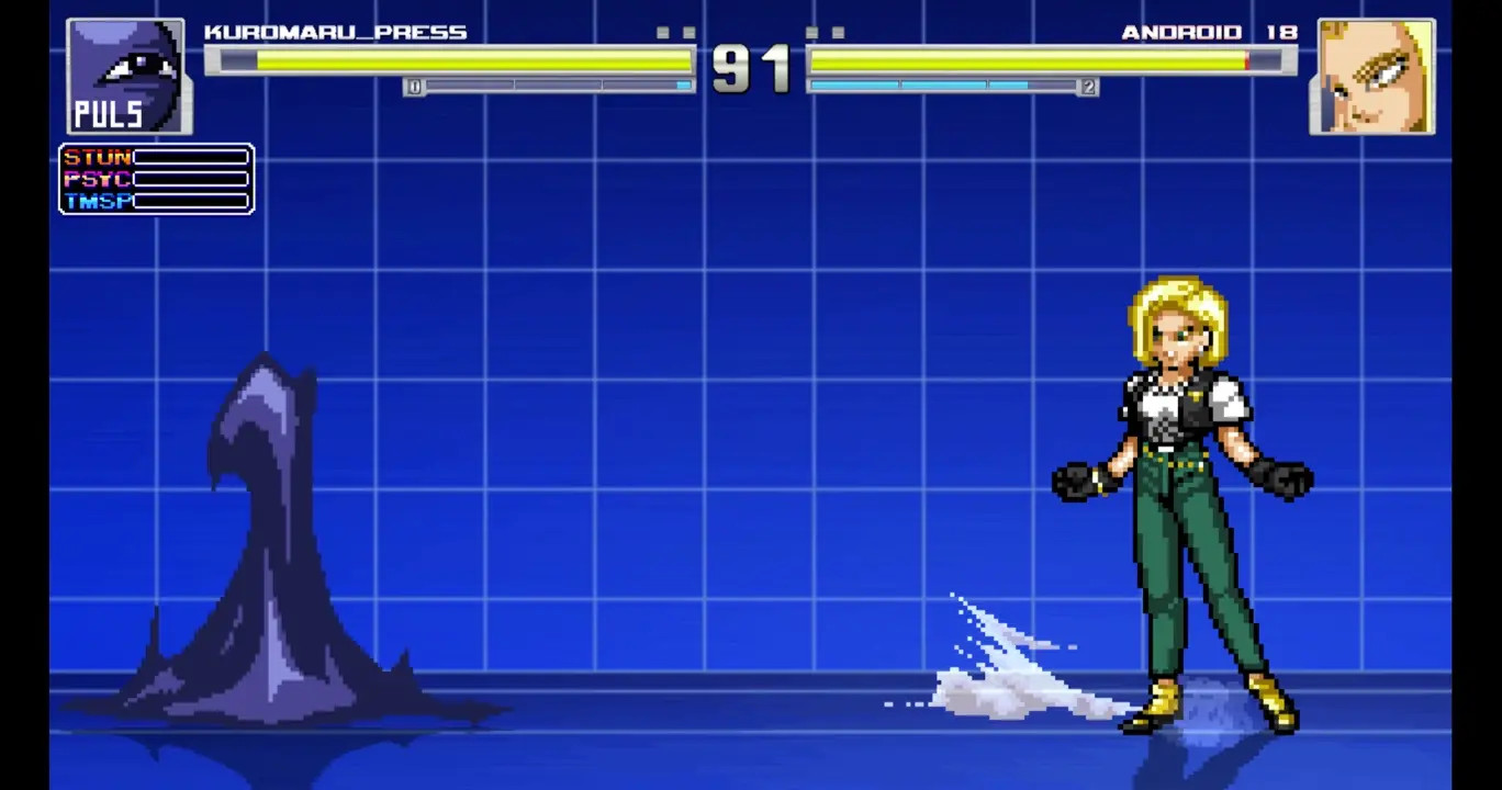 Kuromaru vs Android18(cell saga)