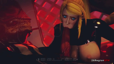 Samus Aran Threesome