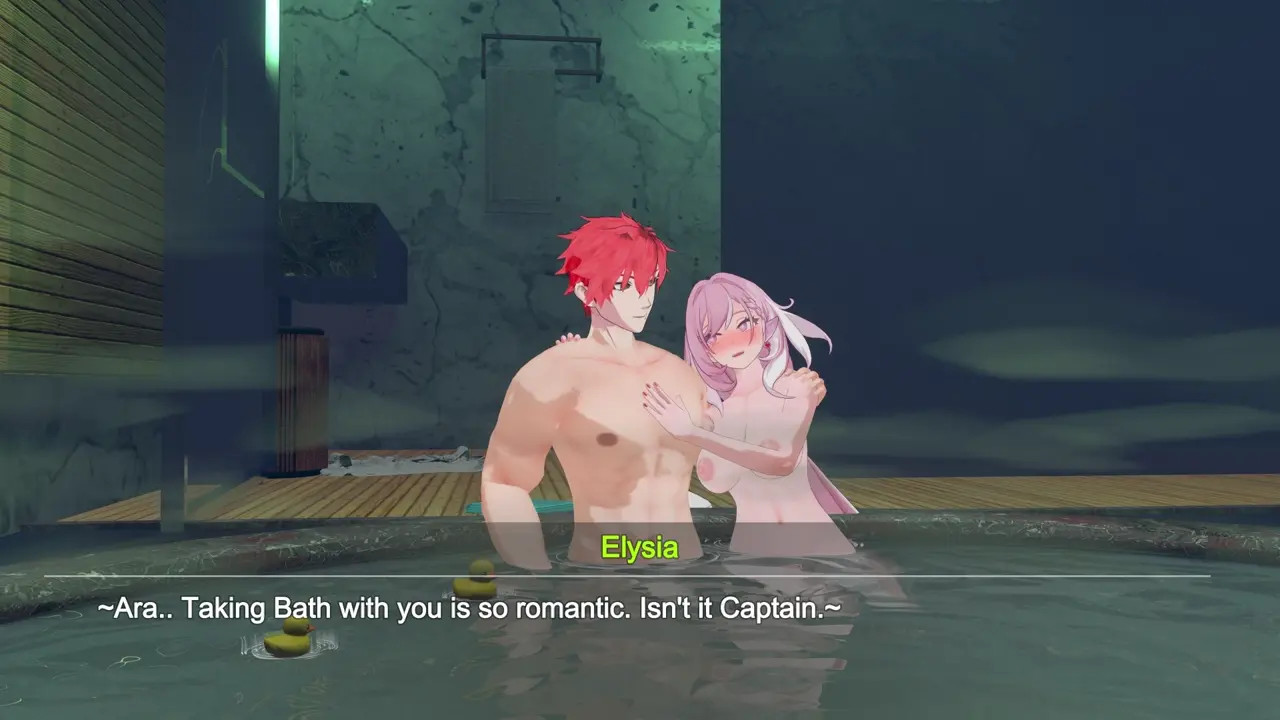 Elysia X Captain in bath animation (CaptDarkShadow)
