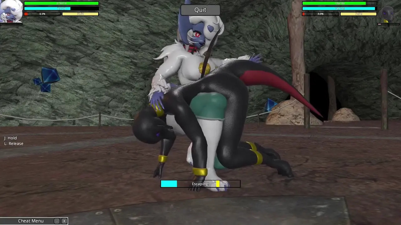 Absol vs Salazzle! Heroine Rumble 2 Pokemon Futa X Futa