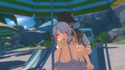 Anby - Seggs on the Beach (reqt45) (Upscaled)