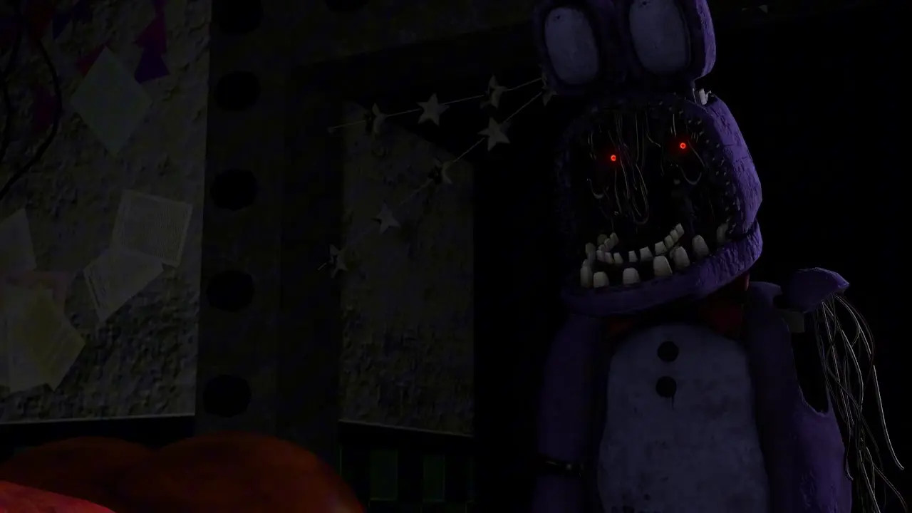 Foxy can't sleep around Withered Bonnie SFMking Remake