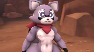 Rambley The Raccoon Walking