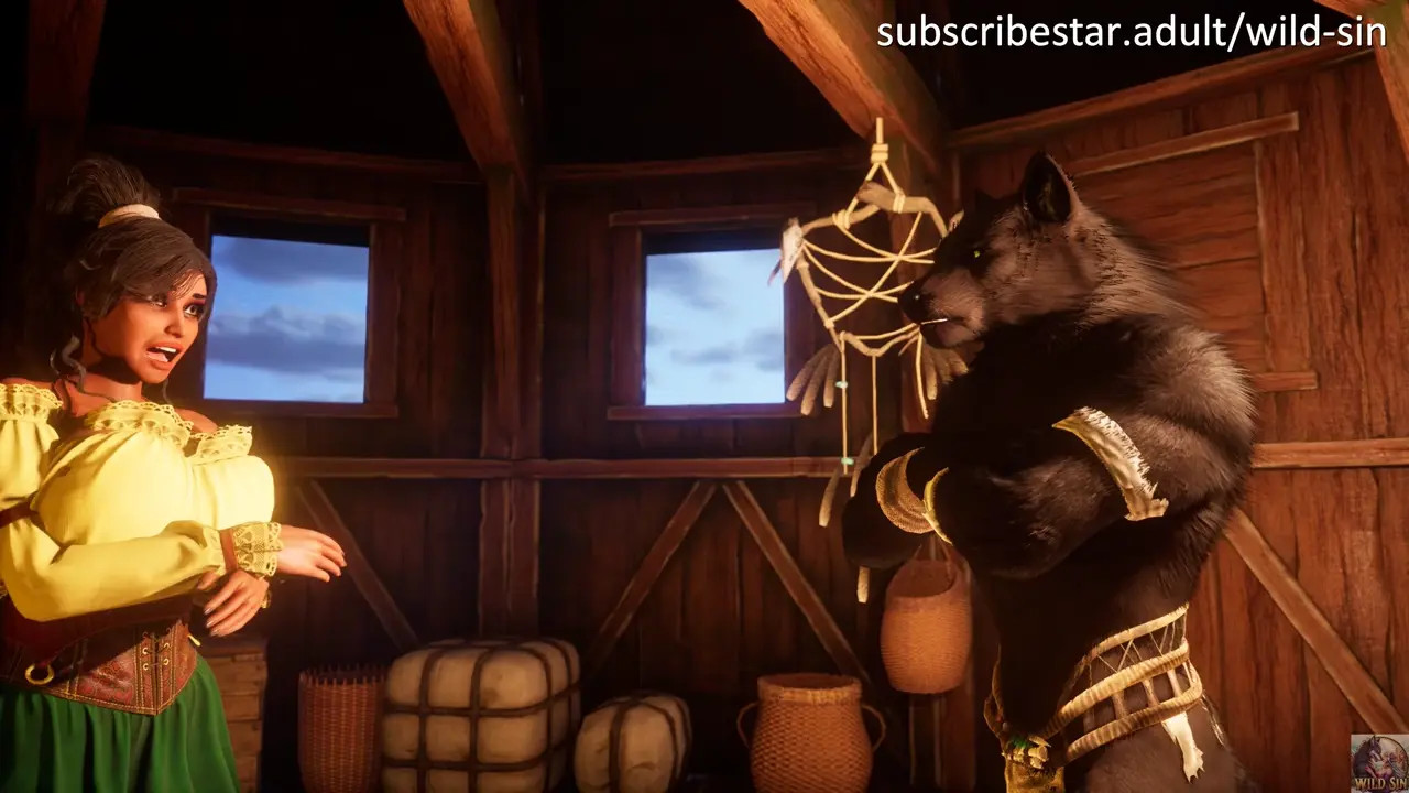 Sex with a Werewolf in the Castle granary