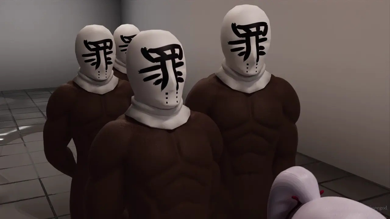 4k Ayaka public toilet collar