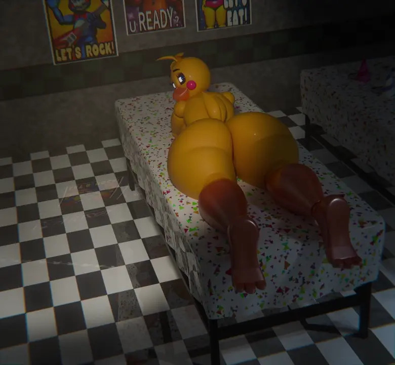 [4K] Chica Shaking Her Stuff (No Overlay)