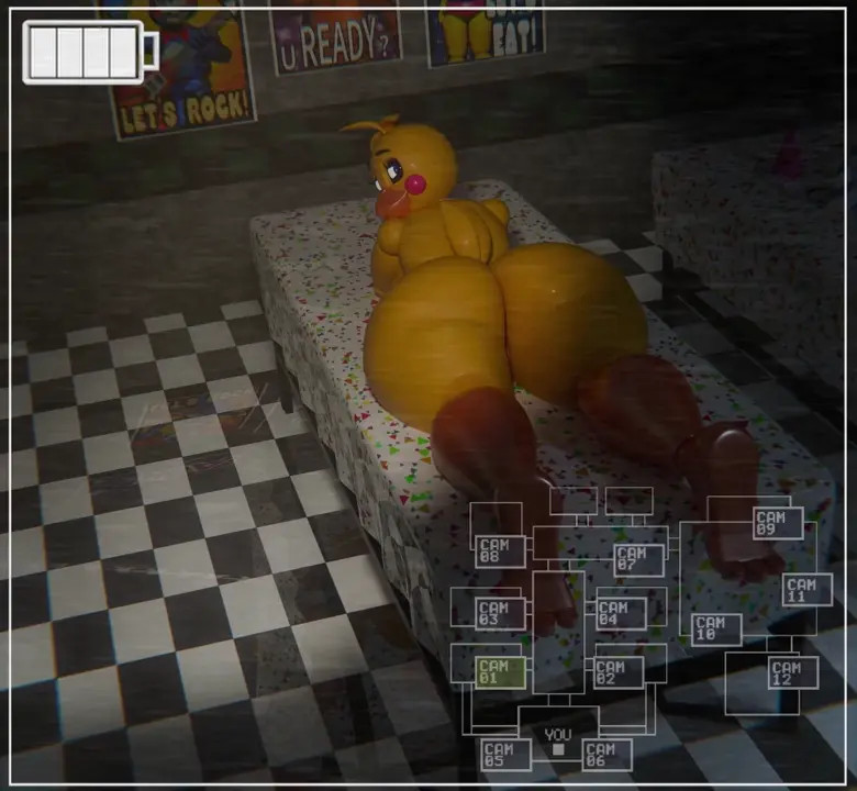 [4K] Chica Shaking Her Stuff