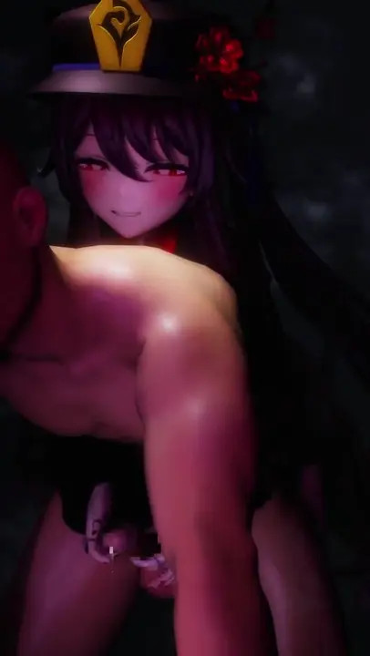 Hu Tao Handjob from behind