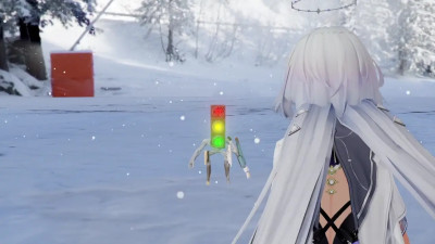 [MMDWuwa]Mornye being stopped in time by a traffic light imitation and raped b