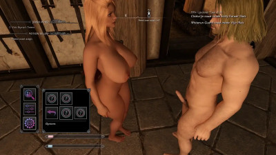 The Dragonborn and the blacksmith's wife - an OStim scene in Whiterun