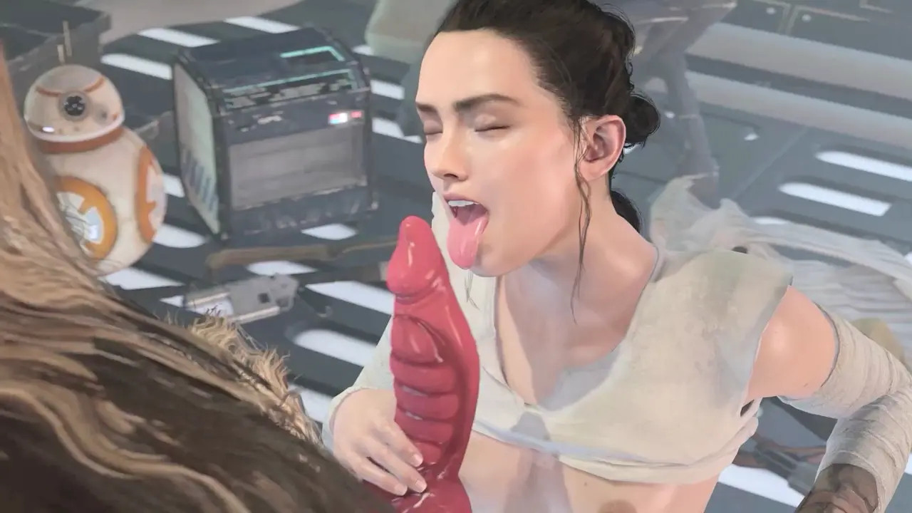 Naughty Rey Skywalker X Chewbacca