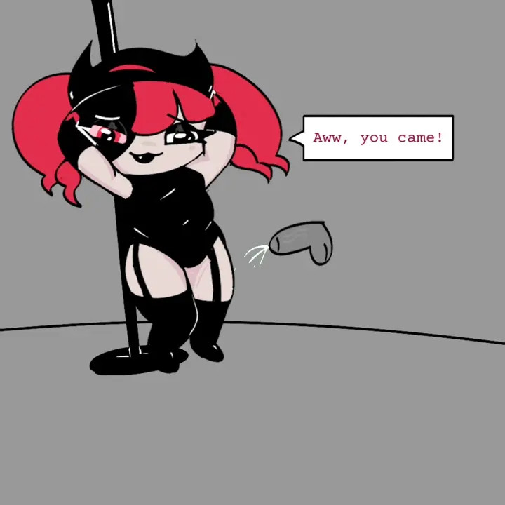 Taski Maiden does some pole dancing