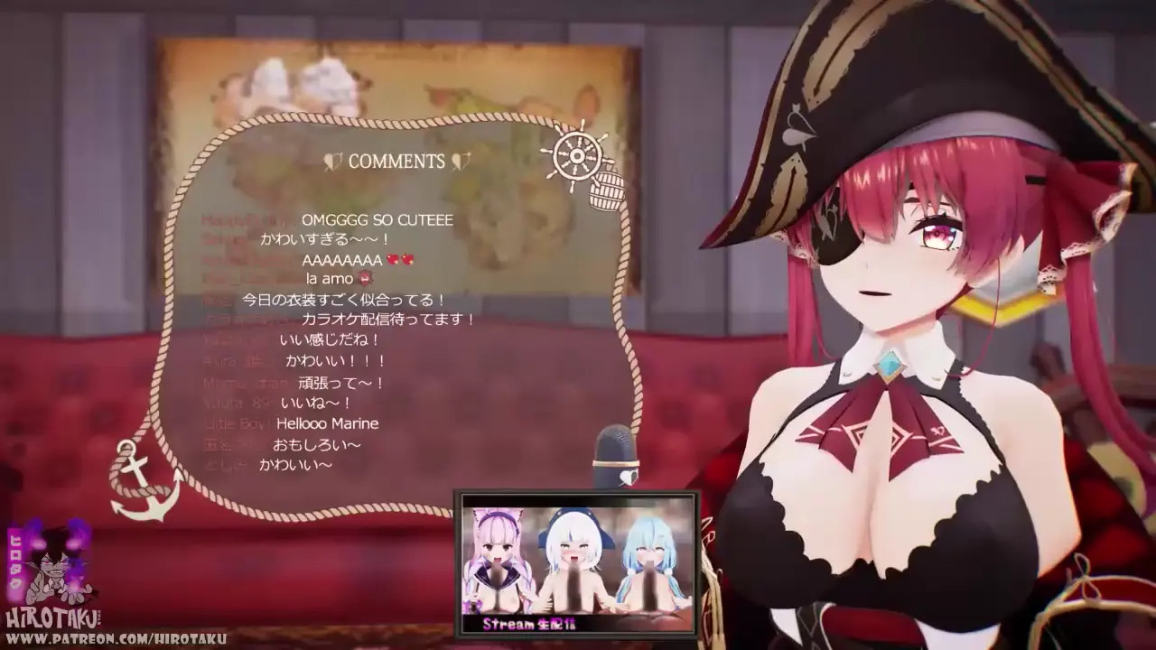 Marine Houshou【Live stream】Vtuber  Shrt Vers