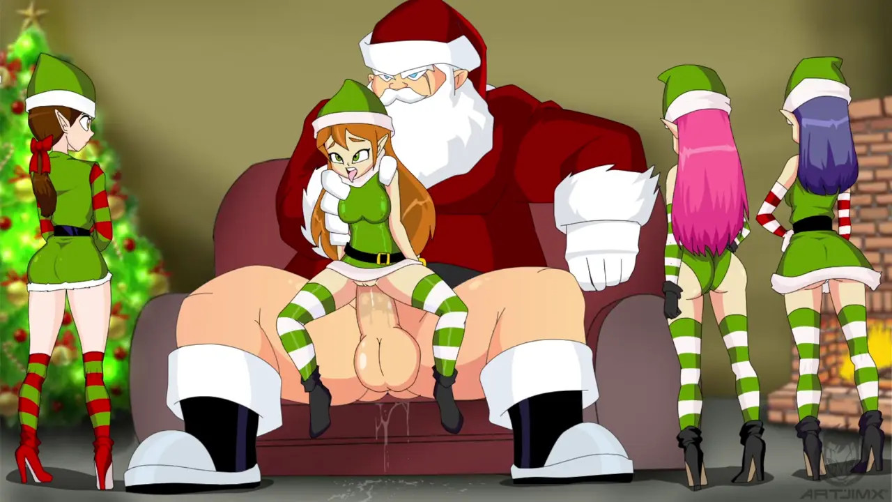 ArtJimx Riding Santa Claus