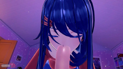 Mita Drains Everything You've Had Pent Up With Her Warm, Wet Mouth