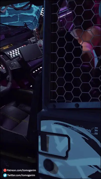 Panam catches V in her ride getting ridden. (black+ music)[Tomoganim]