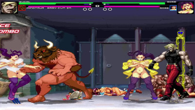 Rugal and Minotaur VS two Roses SF