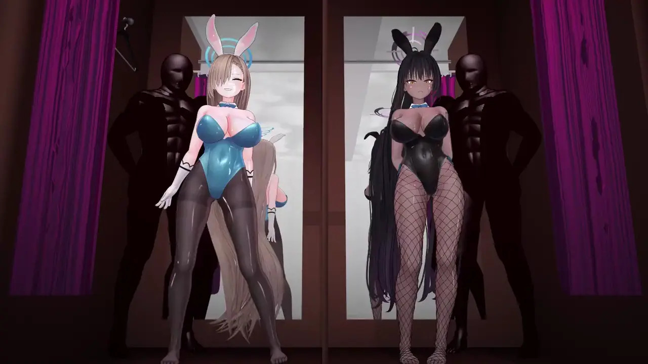 Changing room dance 2 - Asuna and Karin