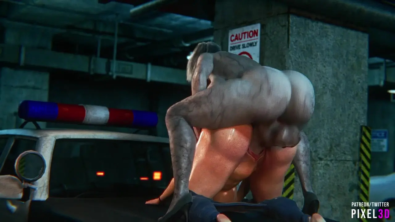 [Pixel3D] Claire x Futa Zombie (Full Animation)