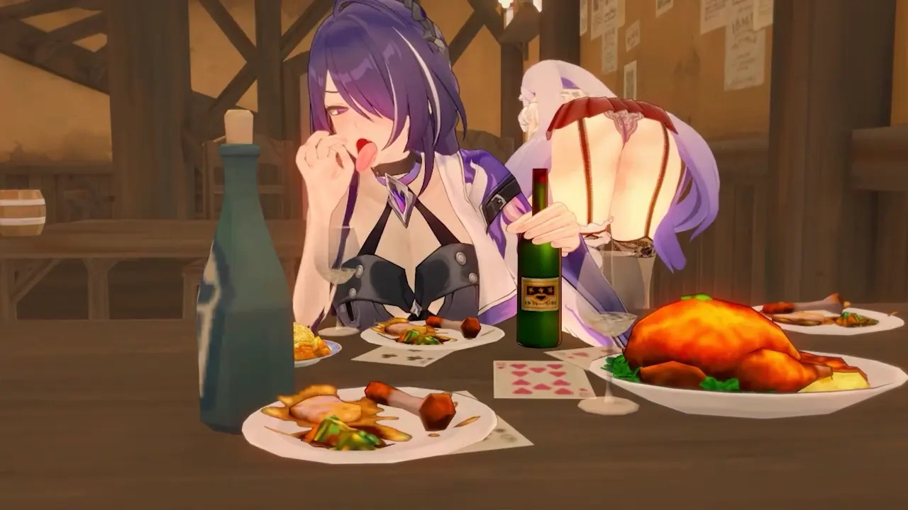 Honkai Star Rail - Acheron at the inn