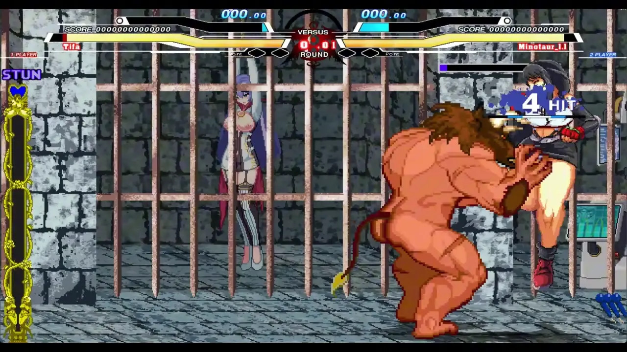 (Final Fantasy)  Tifa vs Minotaur&Brian