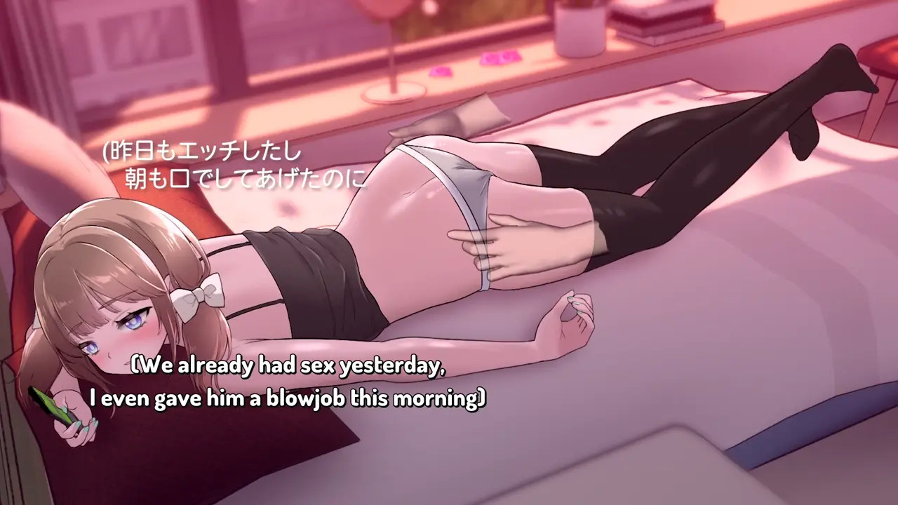 I have sex while my sister is on the phone (Engsub)