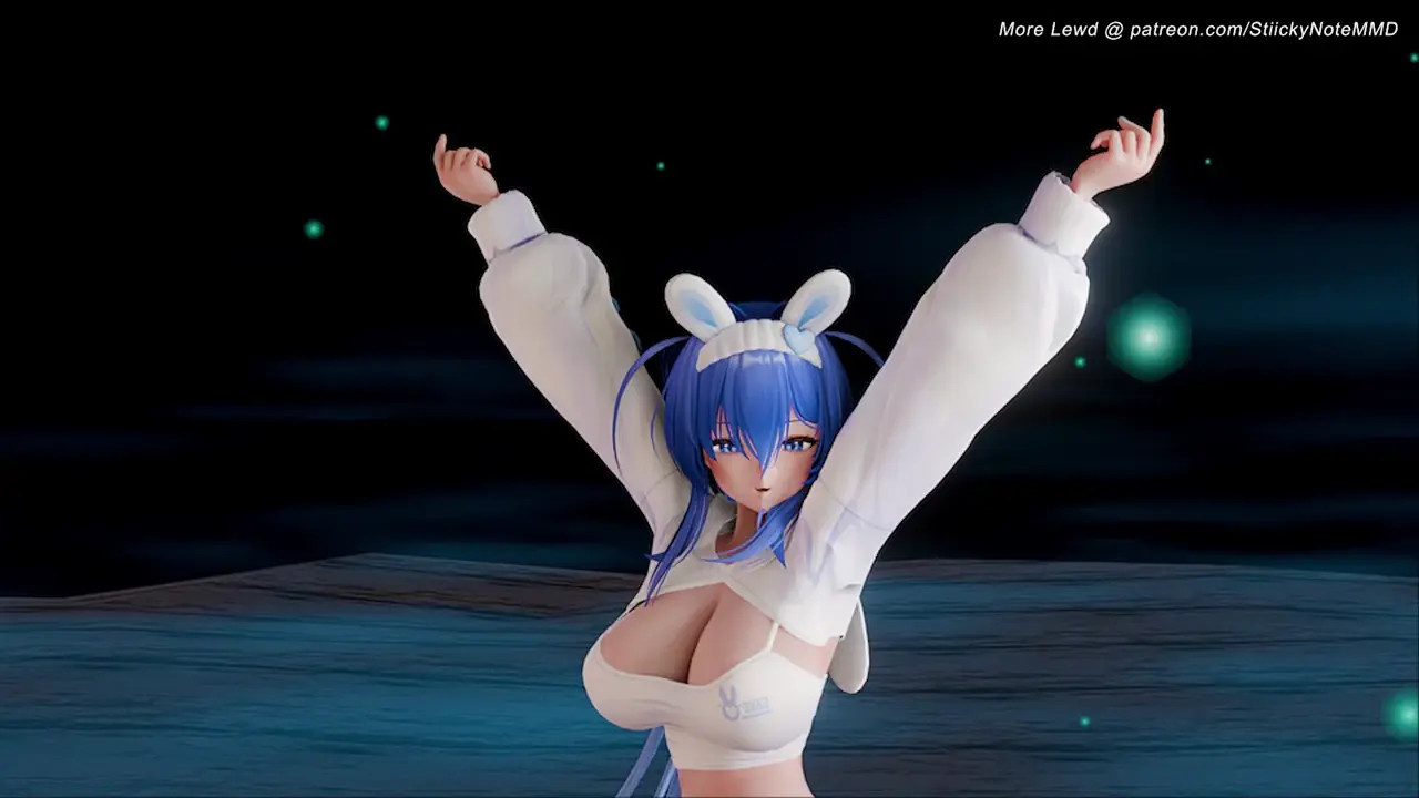 Azur Lane │ USS New Jersey (Sleeping Clothes)  ❤ HYOLYN - One Way Love【MMD】