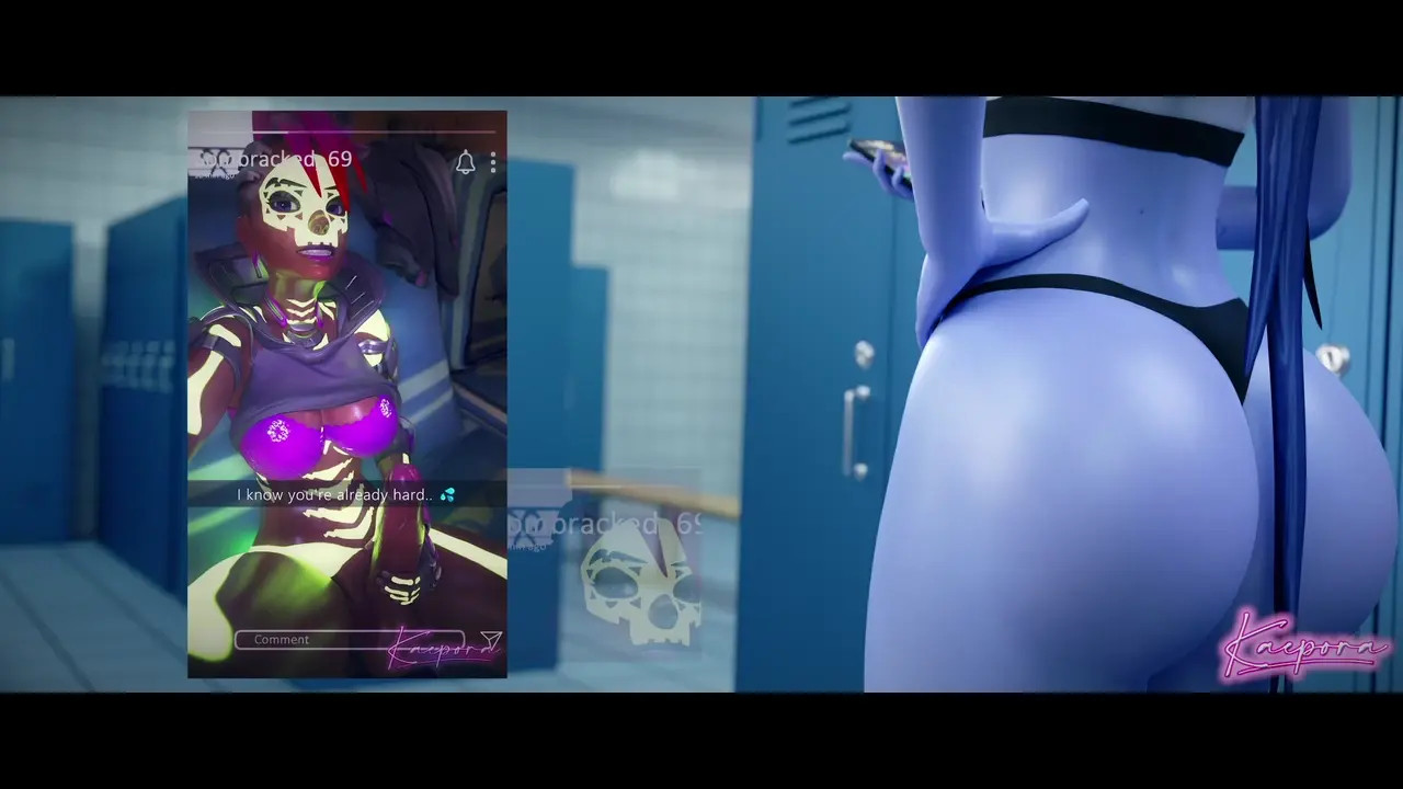 Talon's Locker Room (Widowmaker x Vendetta OverwatchFutanari animation)