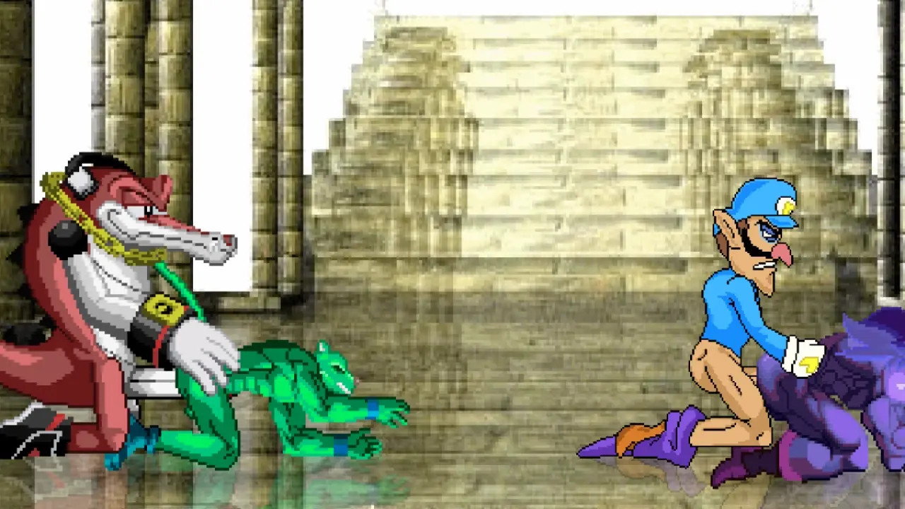 MUGEN Request#38: Waluigi & Vector X Leo & Jumping Jackal