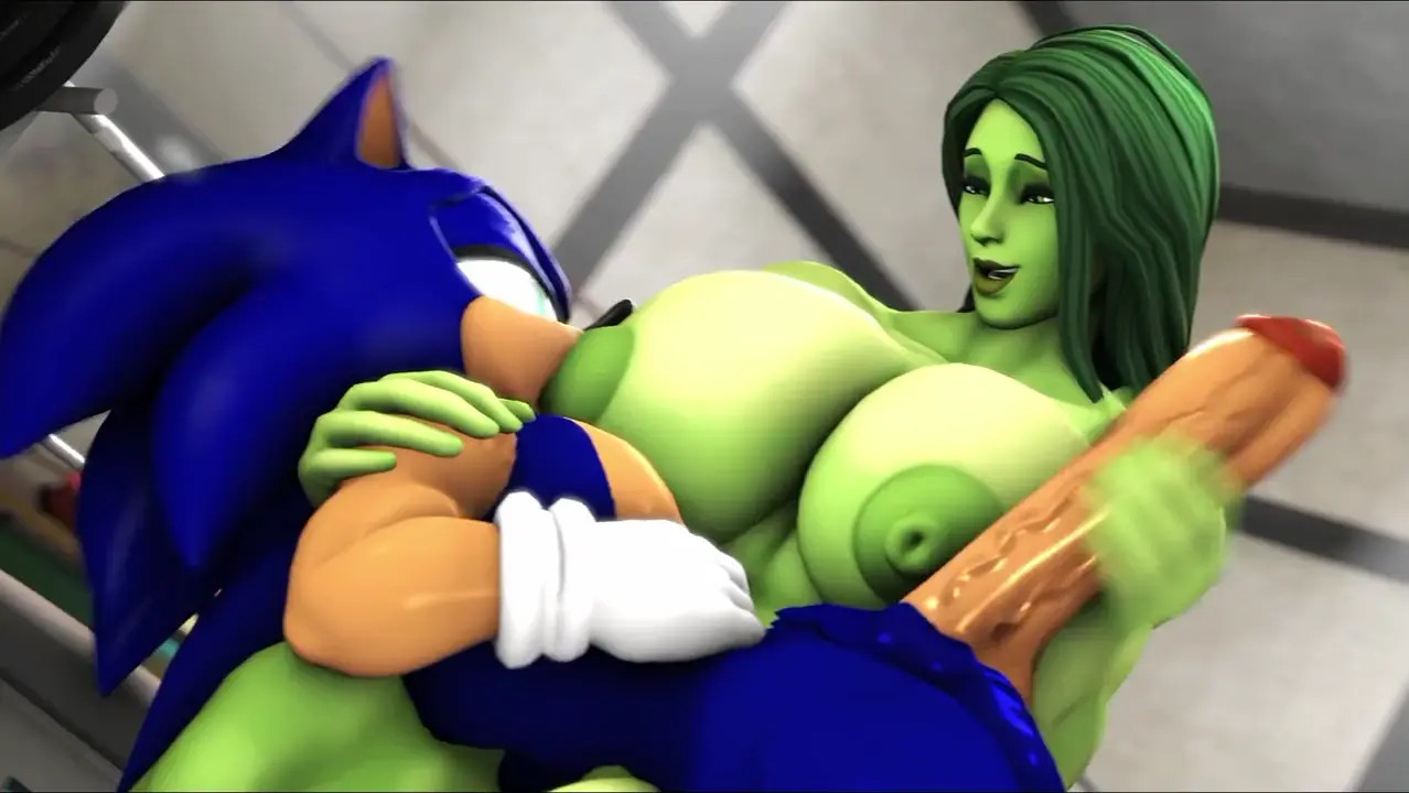 She-Hulk dominates Sonic in Training room