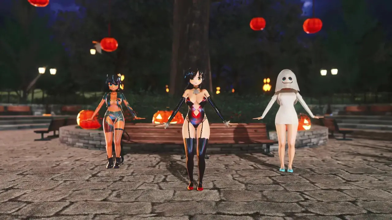 Asuka X Homura X Yumi - Halloween MMD