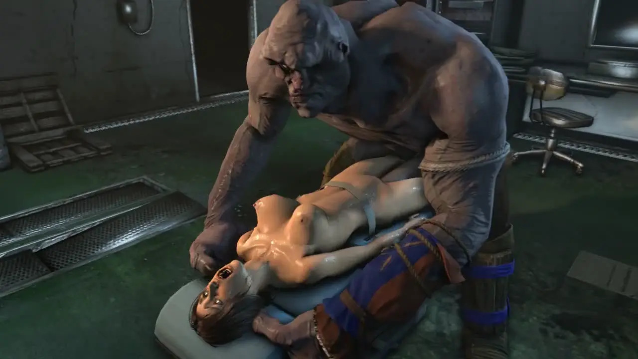 Lara Croft Bound & Naked