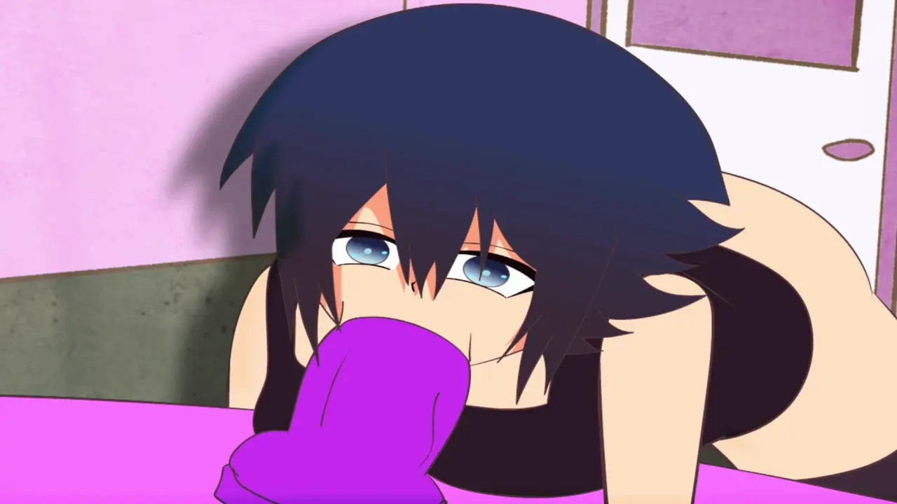 Luna likes to imagine that she is sucking her fans.