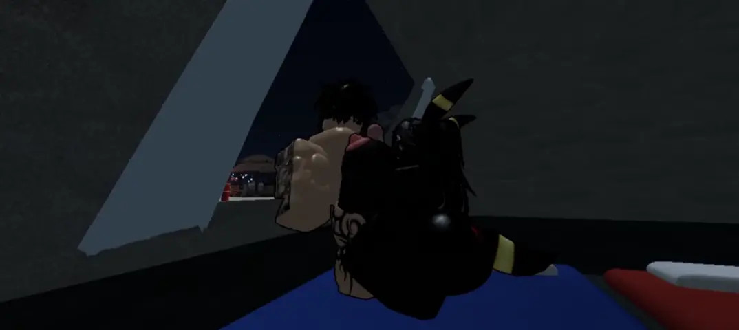 Having fun in a tent with Female Umbreon - ROBLOX BLEACHED